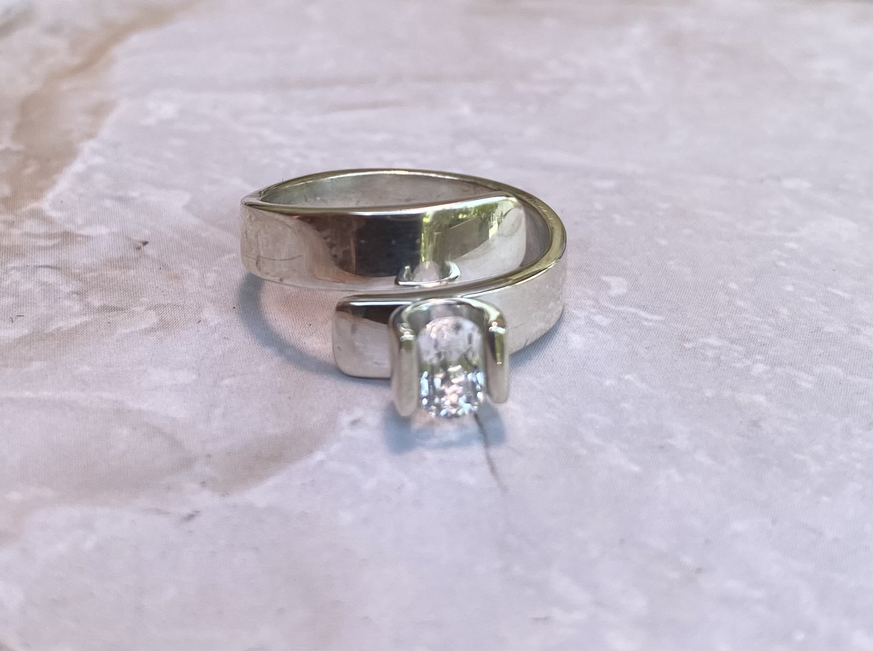 【ロシア産フェナカイト】シルバー９２５リング★約11号～15号