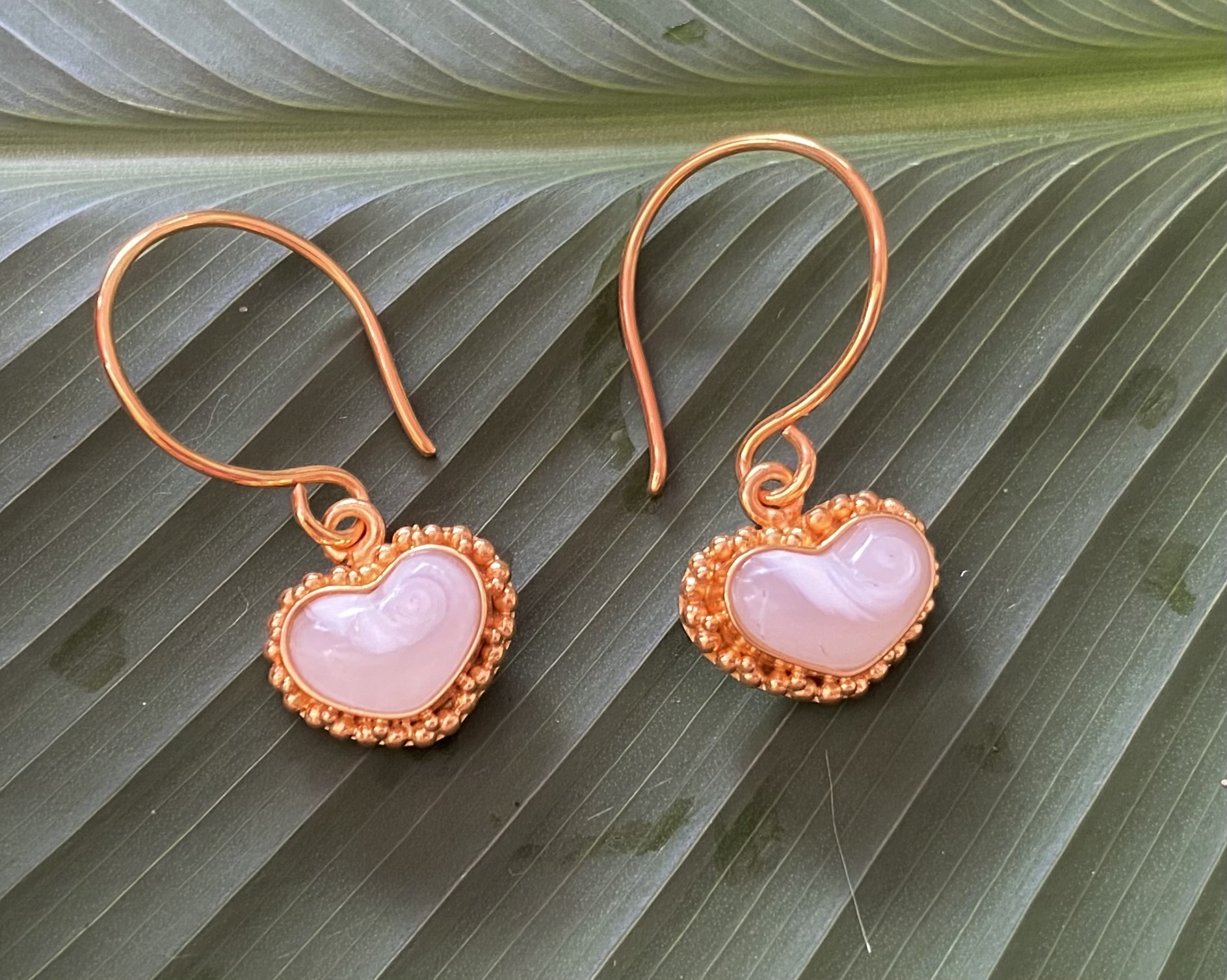 小ぶり【入魂式済ケオン】ハートケオン★ピアス２２KGP