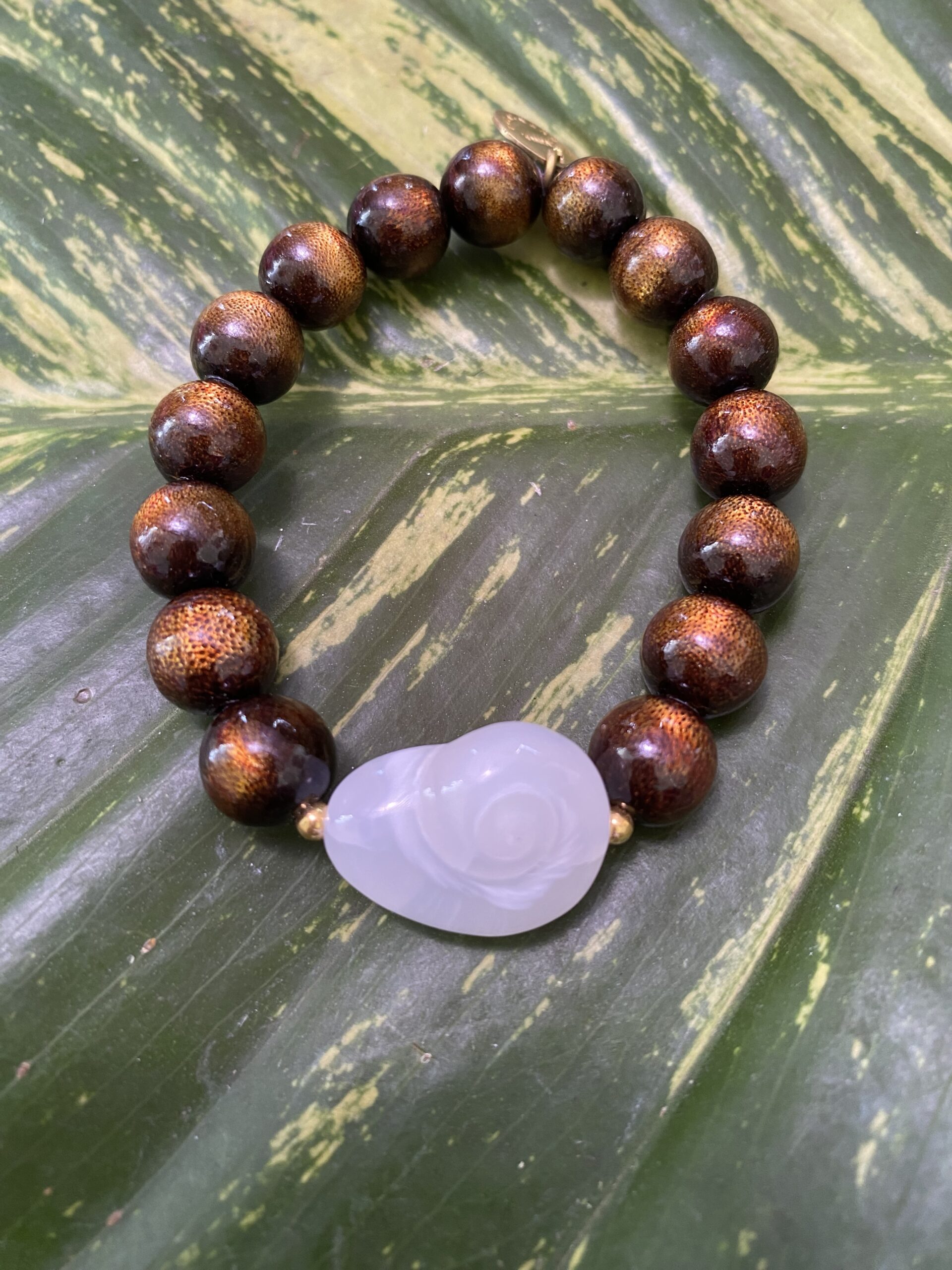 【入魂儀式済ケオン】ゴールドウリ（金珊瑚）★ブレスレット