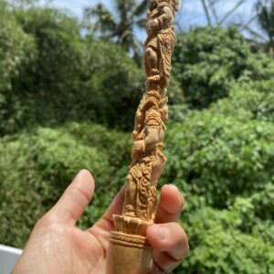 【ガネーシャ彫刻】サウォ（sawo）ウッド（２５ーA）