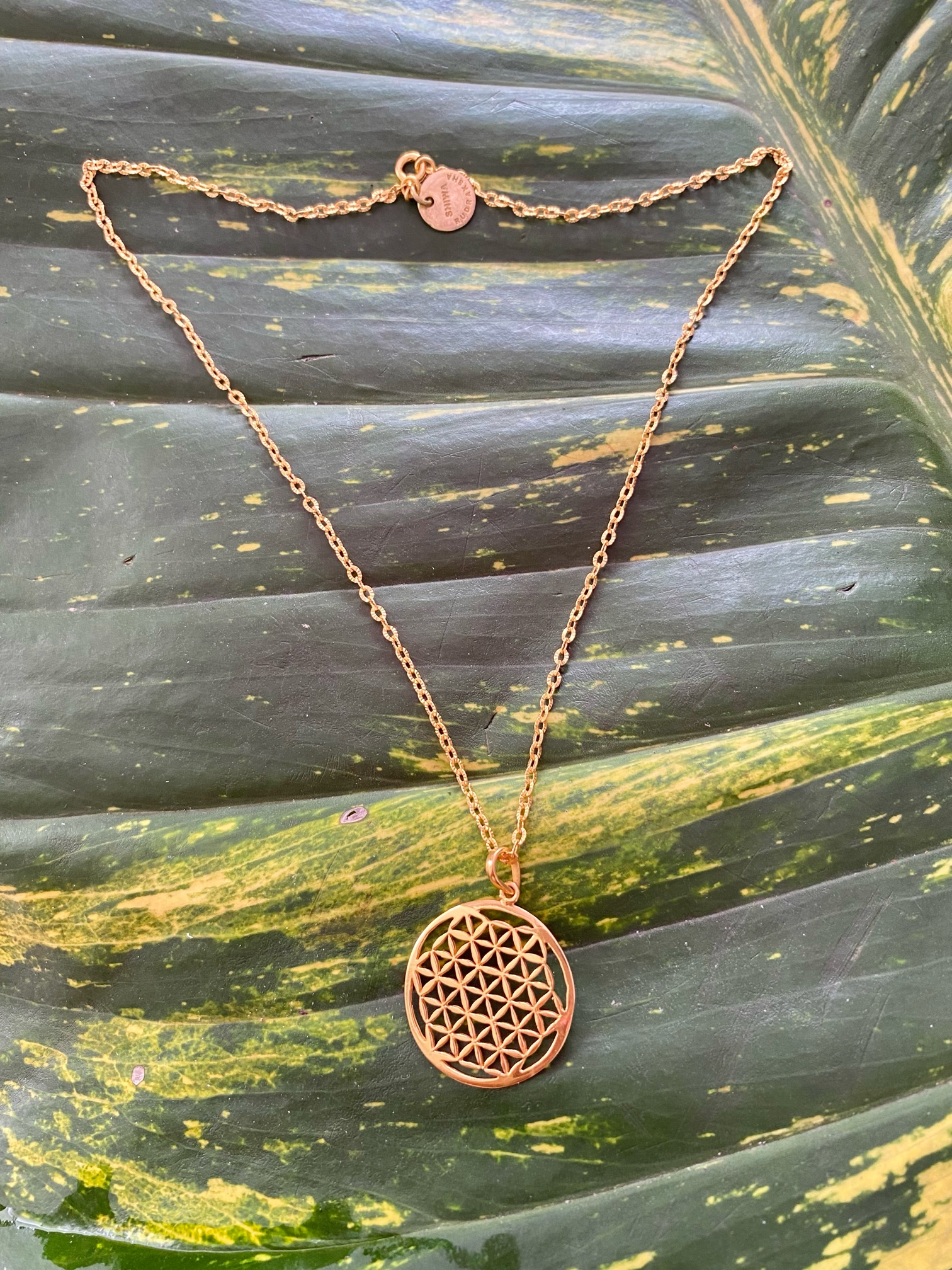 【Flower of Life（フラワー・オブ・ライフ）】チェーンネックレス（４５cm）★２２KGP