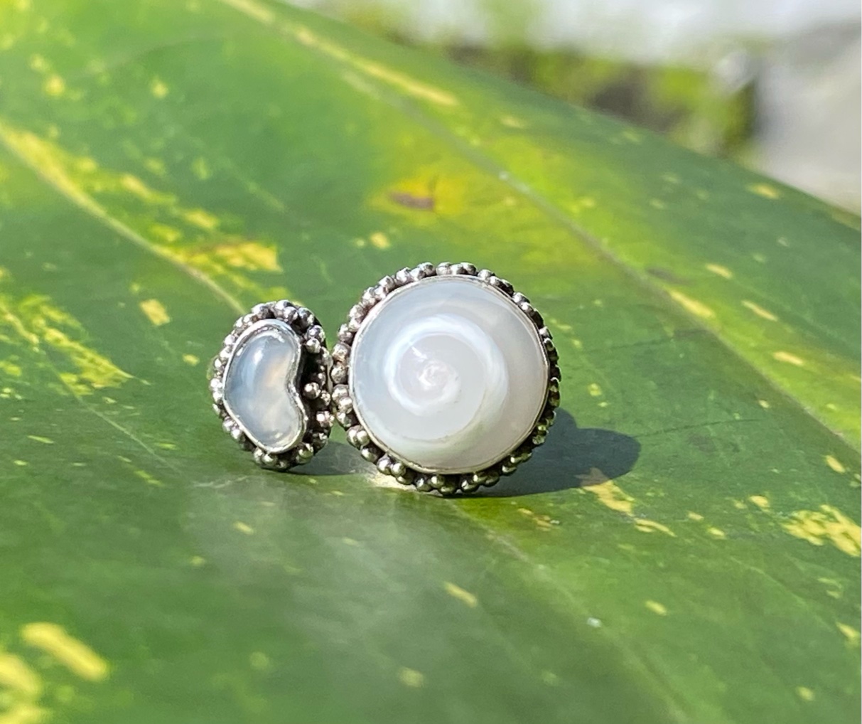 【ケオンのフォークリング】スパイラルケオン＆ケオン茎ハート★シルバー９２５