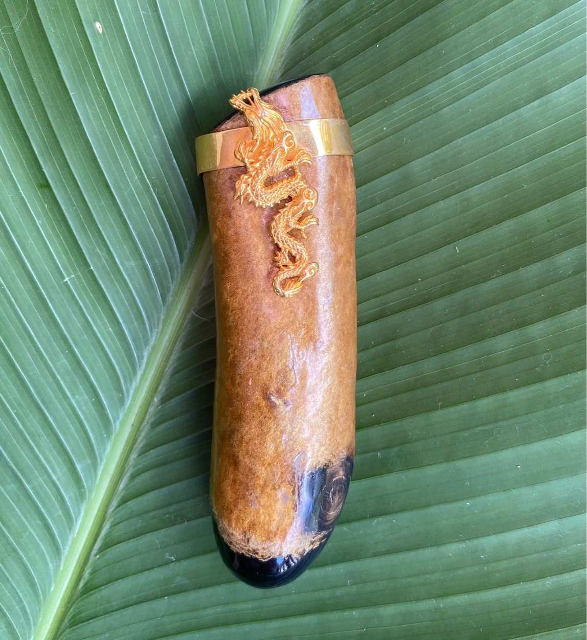 【インドネシア産ゴールドウリ】龍神★オブジェ（２５ーB）