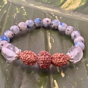 再販！！【サラスヴァテ女神】水晶タンブル＆K2ブルー★ブレスレット