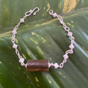 【インドネシア産グリーンウリ】フィリグリー★シルバーチェーン★ブレスレット