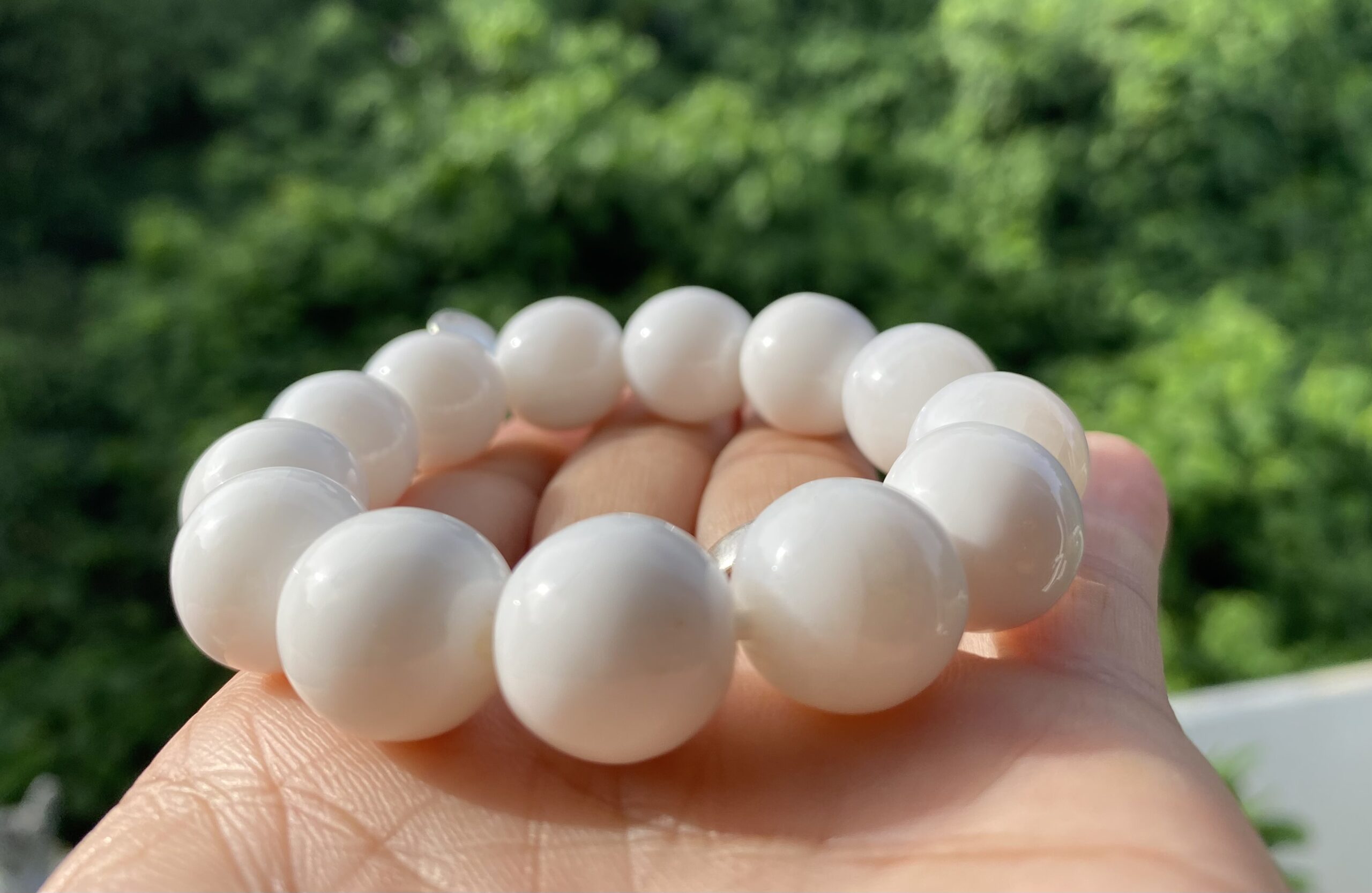 【ケオン・コクーン】大玉１４ｍｍビーズ★ブレスレット（１４、５cm）