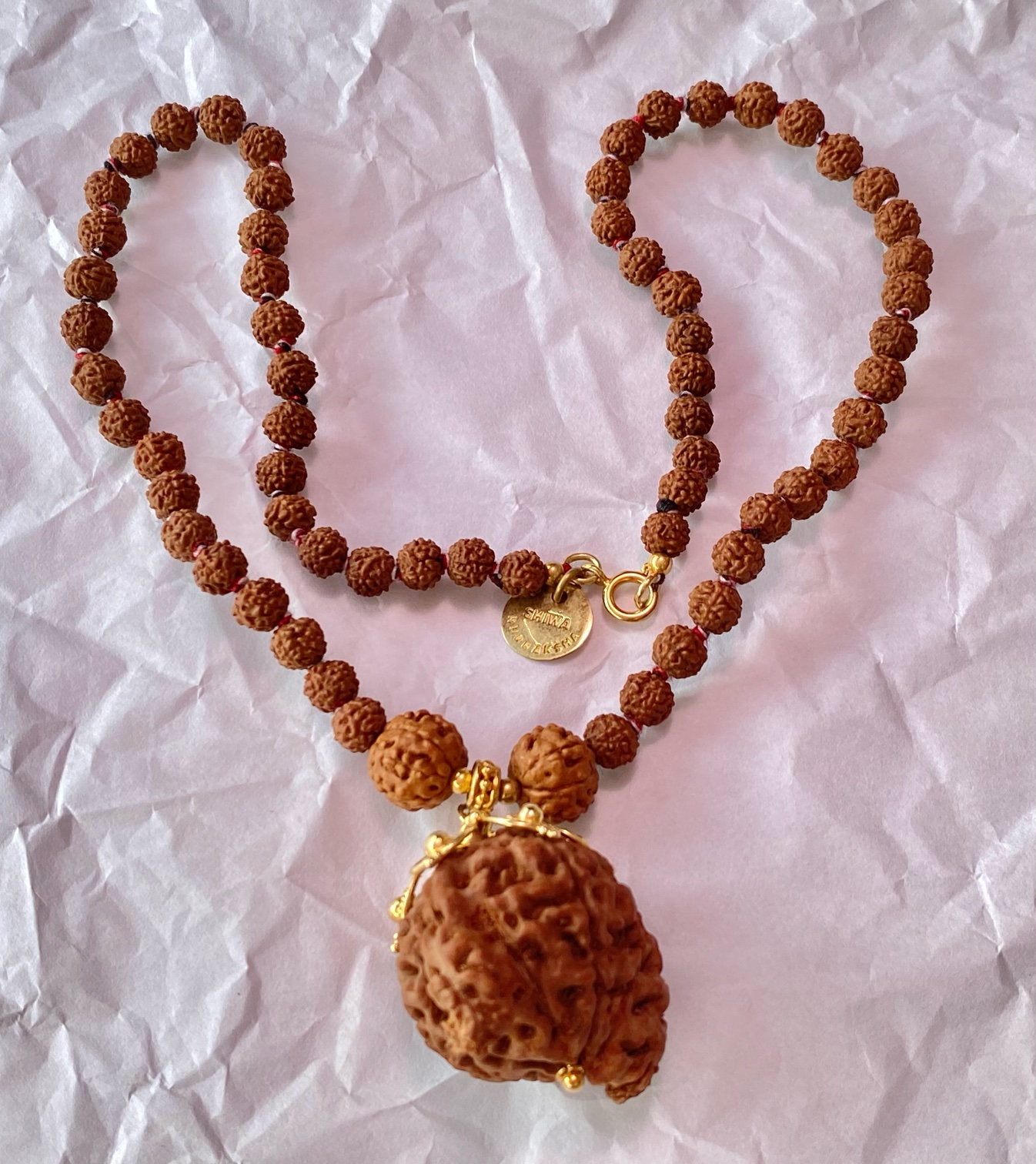 【ダブルサヴァール８面】７面＆５面★ルドラクシャネックレス