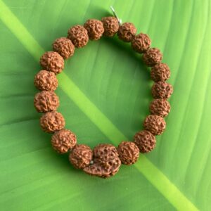 【6面カルティケヤ】鼻付きガネーシャ★ルドラクシャ★ブレスレット