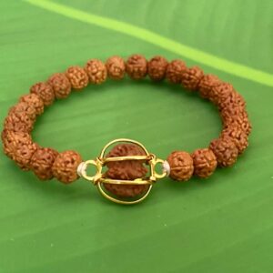 【１面トリジュティ】５面ブレスレット★２２KGP（２６ーB）