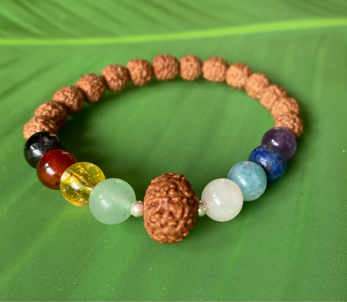 【幸福と繁栄】チャクラカラー★ブレスレット