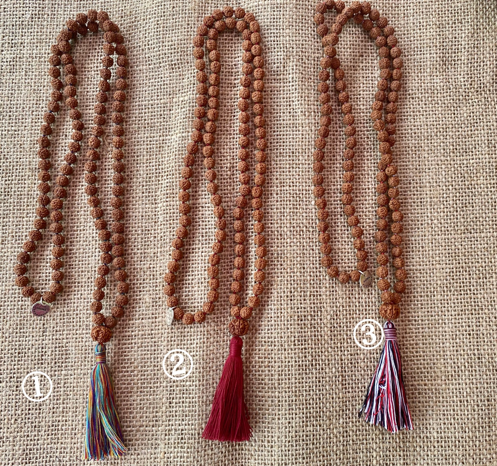 【オール５面】チャクラ、エンジ、トゥリダトゥー★１０８粒マーラー