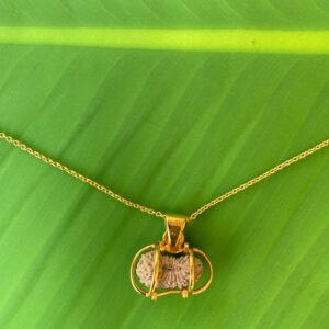 【ルドラクシャ２１面クベーラ】ペンダント★ネックレス（２６ーB）