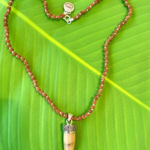 【インドネシア産ウリ・グリンシン】極小5面★ネックレス(４５ｃｍ)